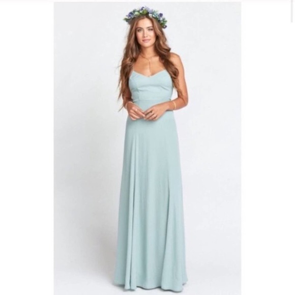 Show Me Your Mumu Godshaw Goddess Gown Silver Sage